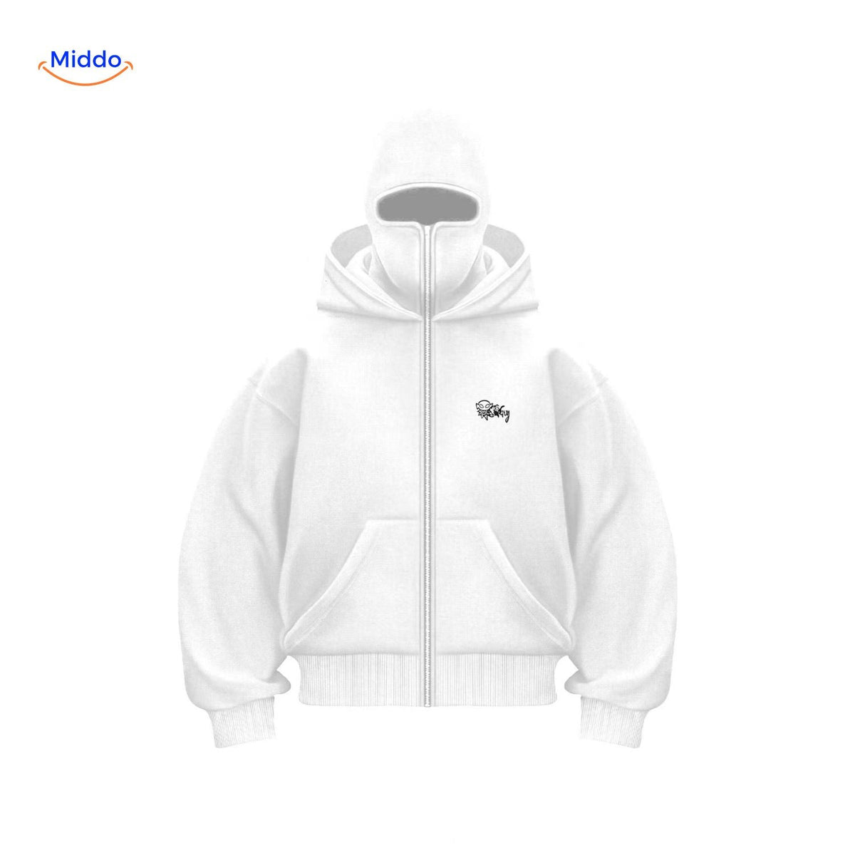 Katoenen Hoodie met Dubbele Capuchon Unisex Herfst Winter Streetwear Zachte Sweater Casual Comfortabel Outfit | Sansoti