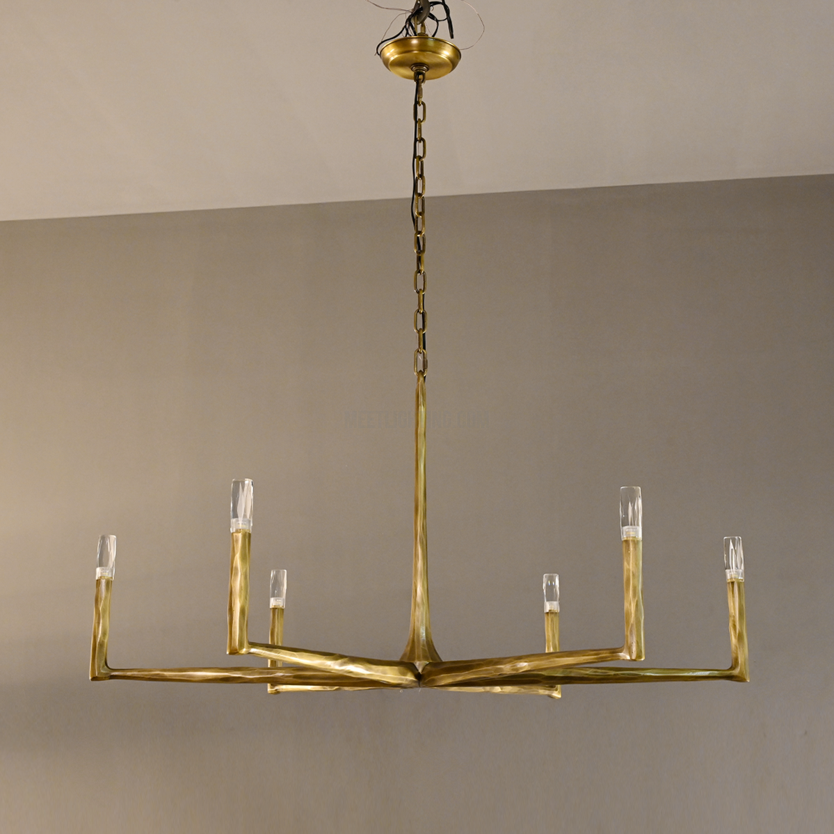 Ronde Smeedijzeren Kroonluchter 36-72 inch Messing Brons Tin Eetkamer Woonkamer Sfeerlicht Hanglamp Nostalgisch | Sansoti