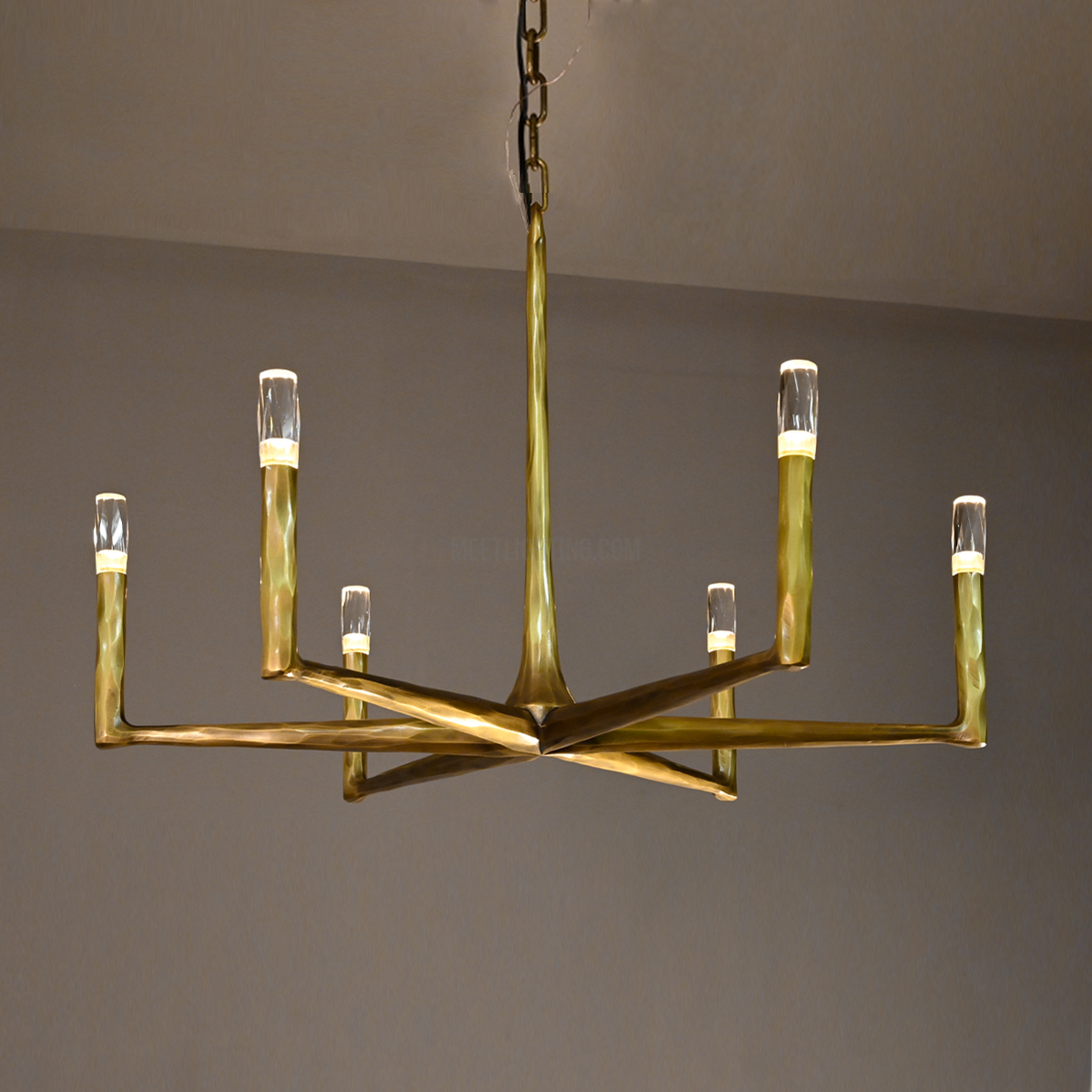 Ronde Smeedijzeren Kroonluchter 36-72 inch Messing Brons Tin Eetkamer Woonkamer Sfeerlicht Hanglamp Nostalgisch | Sansoti