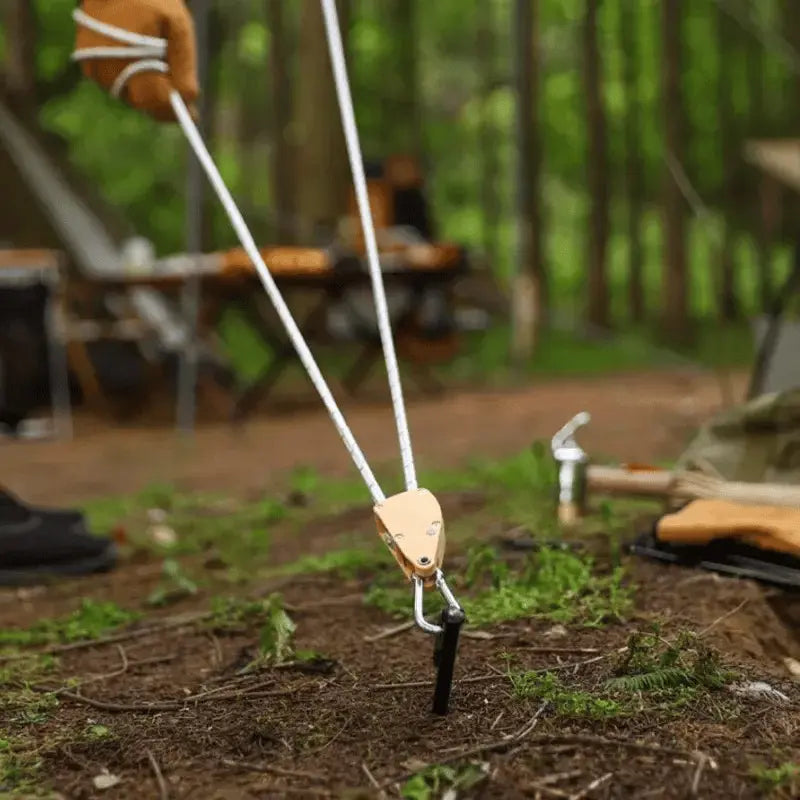 Corde de tension réfléchissante 4 mètres, résistante au vent pour l’extérieur, avec mousquetons pour tente, voile et camping en toute sécurité | Sansoti