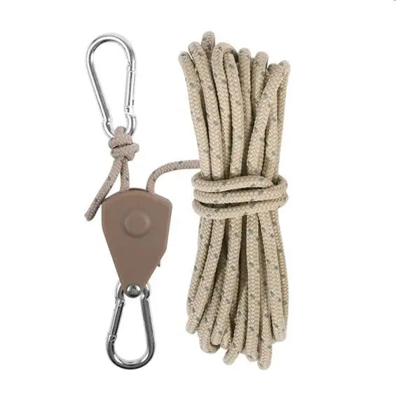 Corde de tension réfléchissante 4 mètres, résistante au vent pour l’extérieur, avec mousquetons pour tente, voile et camping en toute sécurité | Sansoti