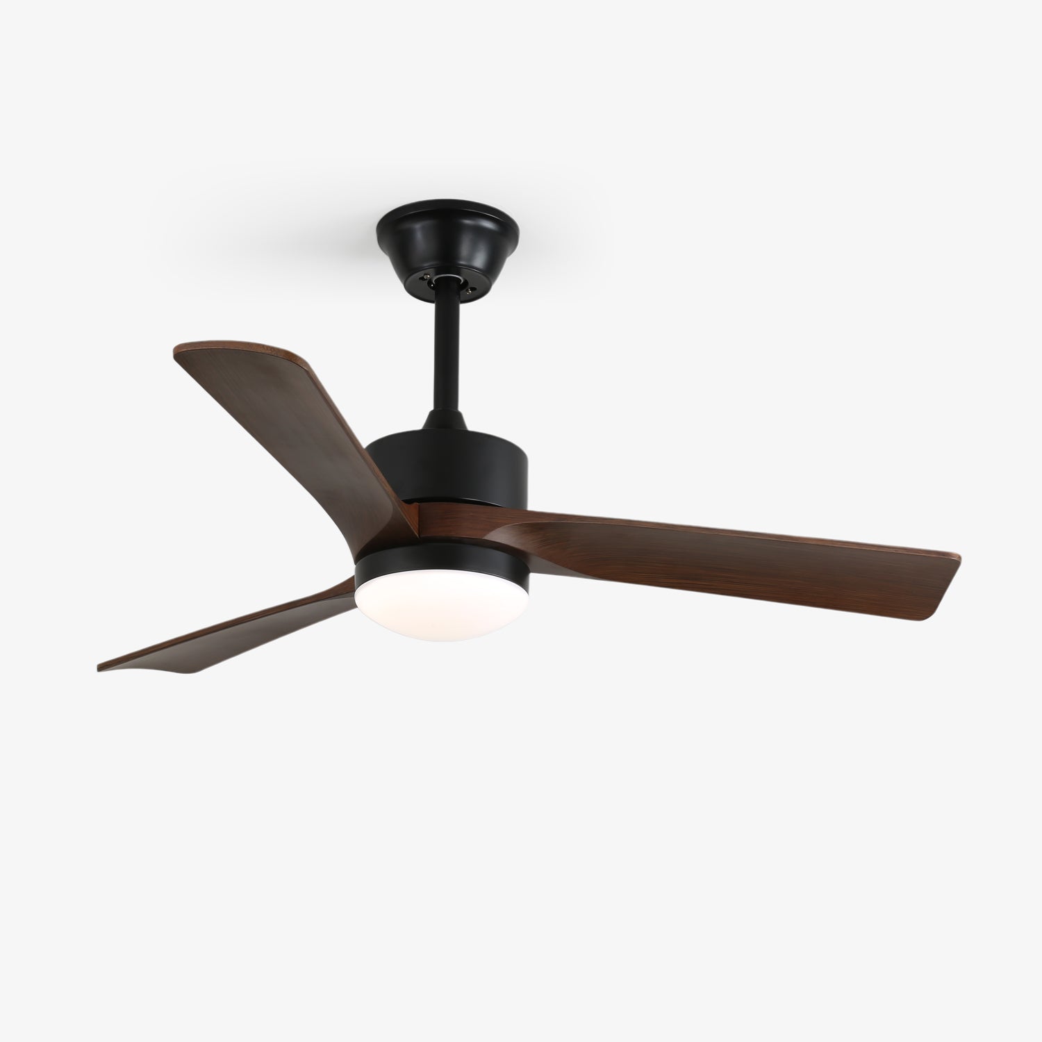 Moderne Plafondventilator met Verlichting – Ø132cm Designventilator in Hout & Metaal met LED-Lamp | Sansoti