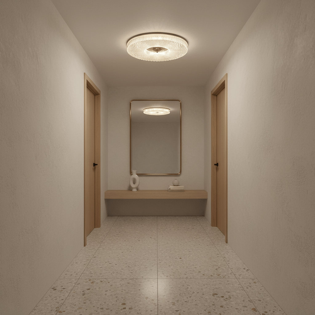 LED Plafondlamp Rond IJzer Acryl Dimbaar 3000K 4000K 6000K Zwart Wit Goud | Sansoti