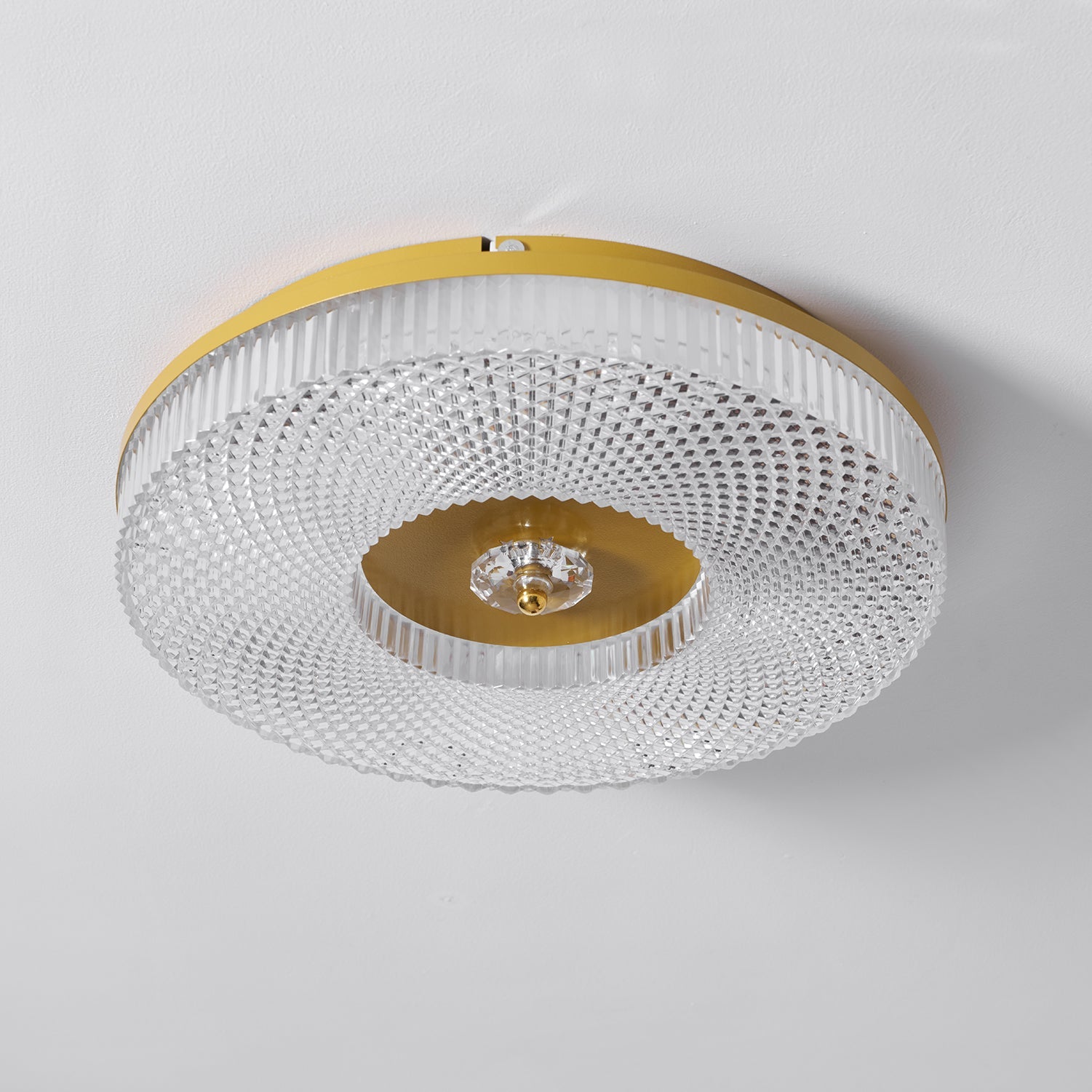 LED Plafondlamp Rond IJzer Acryl Dimbaar 3000K 4000K 6000K Zwart Wit Goud | Sansoti