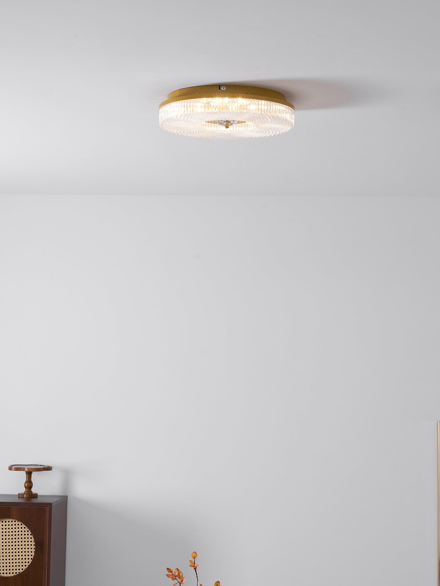 LED Plafondlamp Rond IJzer Acryl Dimbaar 3000K 4000K 6000K Zwart Wit Goud | Sansoti