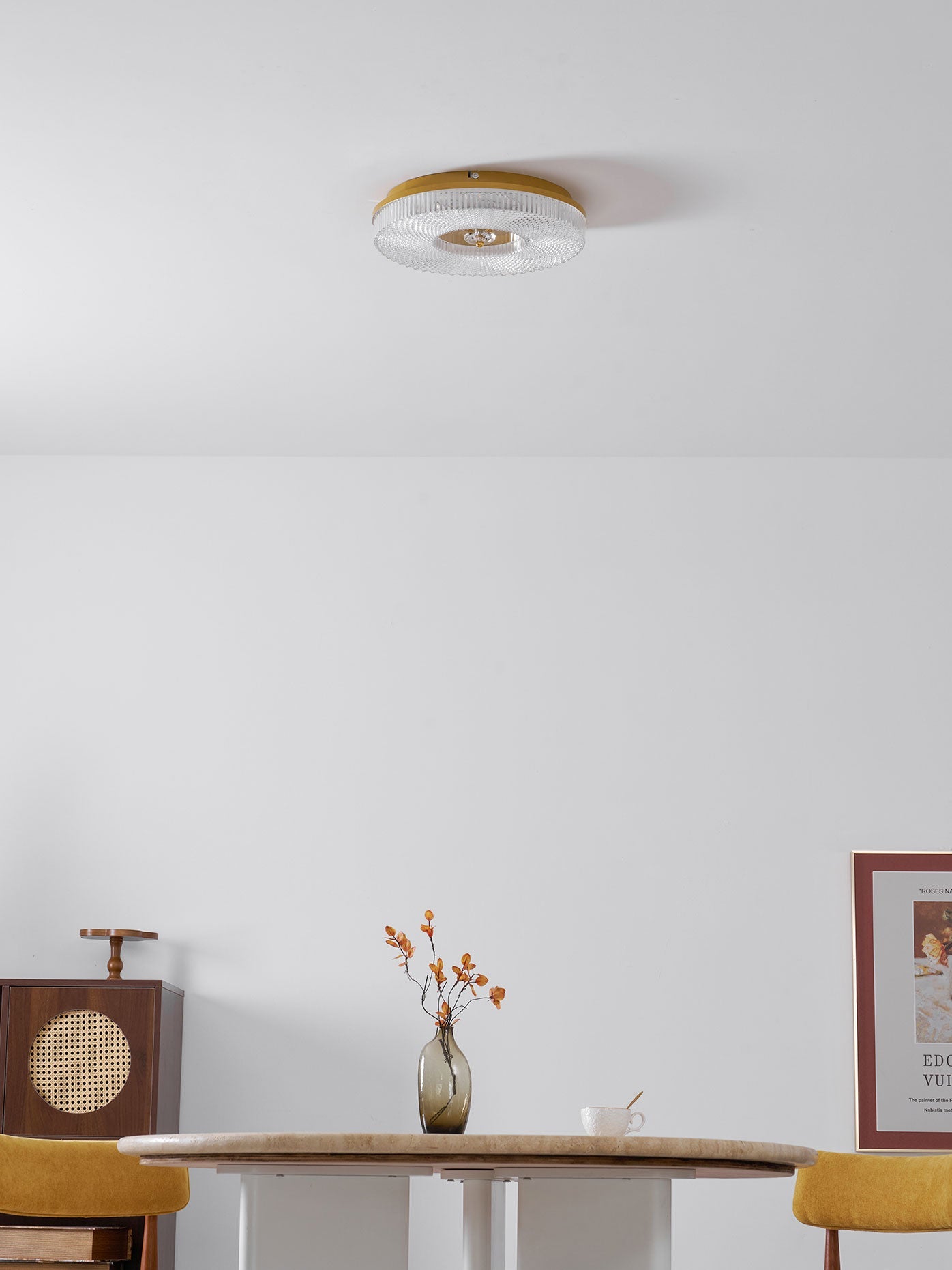 LED Plafondlamp Rond IJzer Acryl Dimbaar 3000K 4000K 6000K Zwart Wit Goud | Sansoti