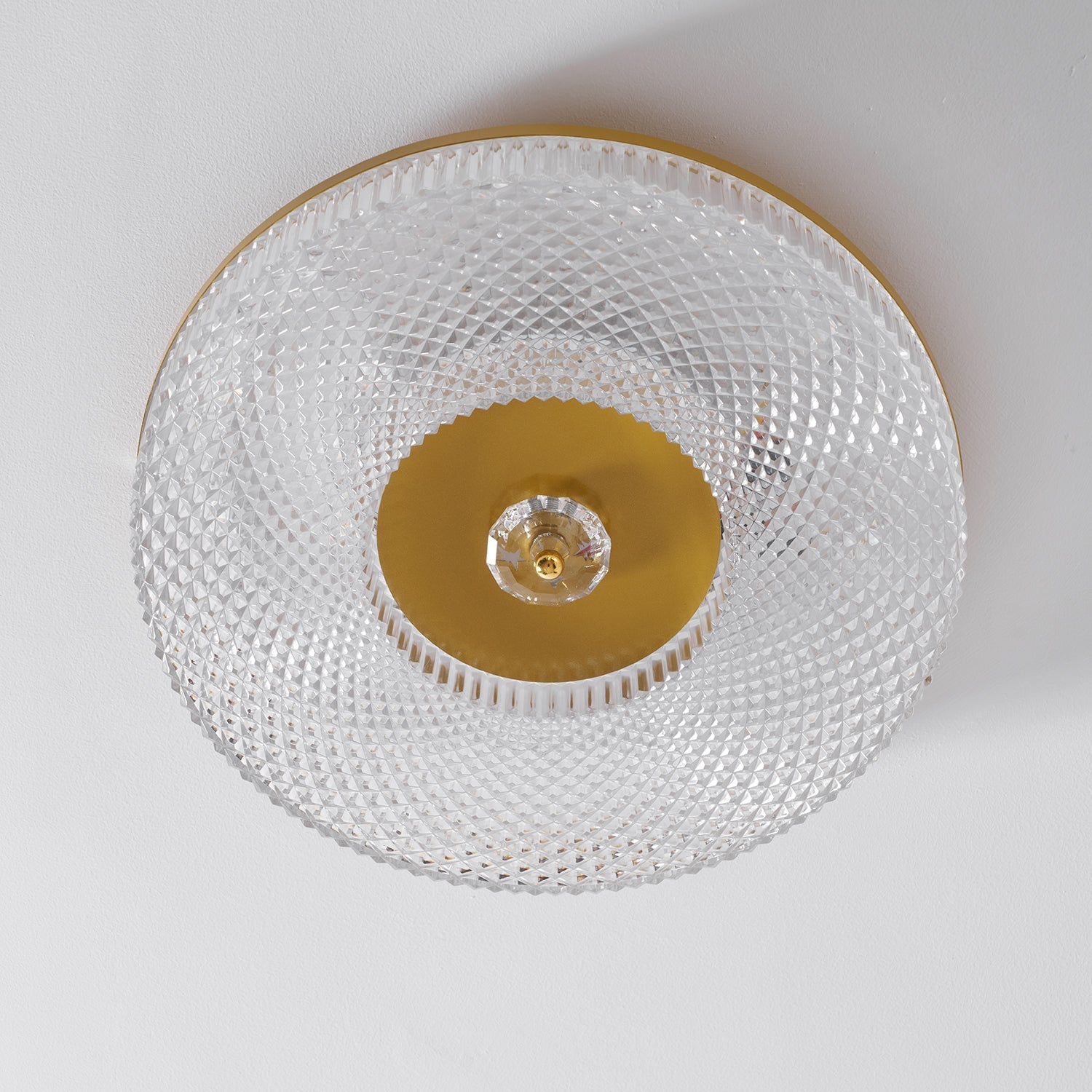 LED Plafondlamp Rond IJzer Acryl Dimbaar 3000K 4000K 6000K Zwart Wit Goud | Sansoti