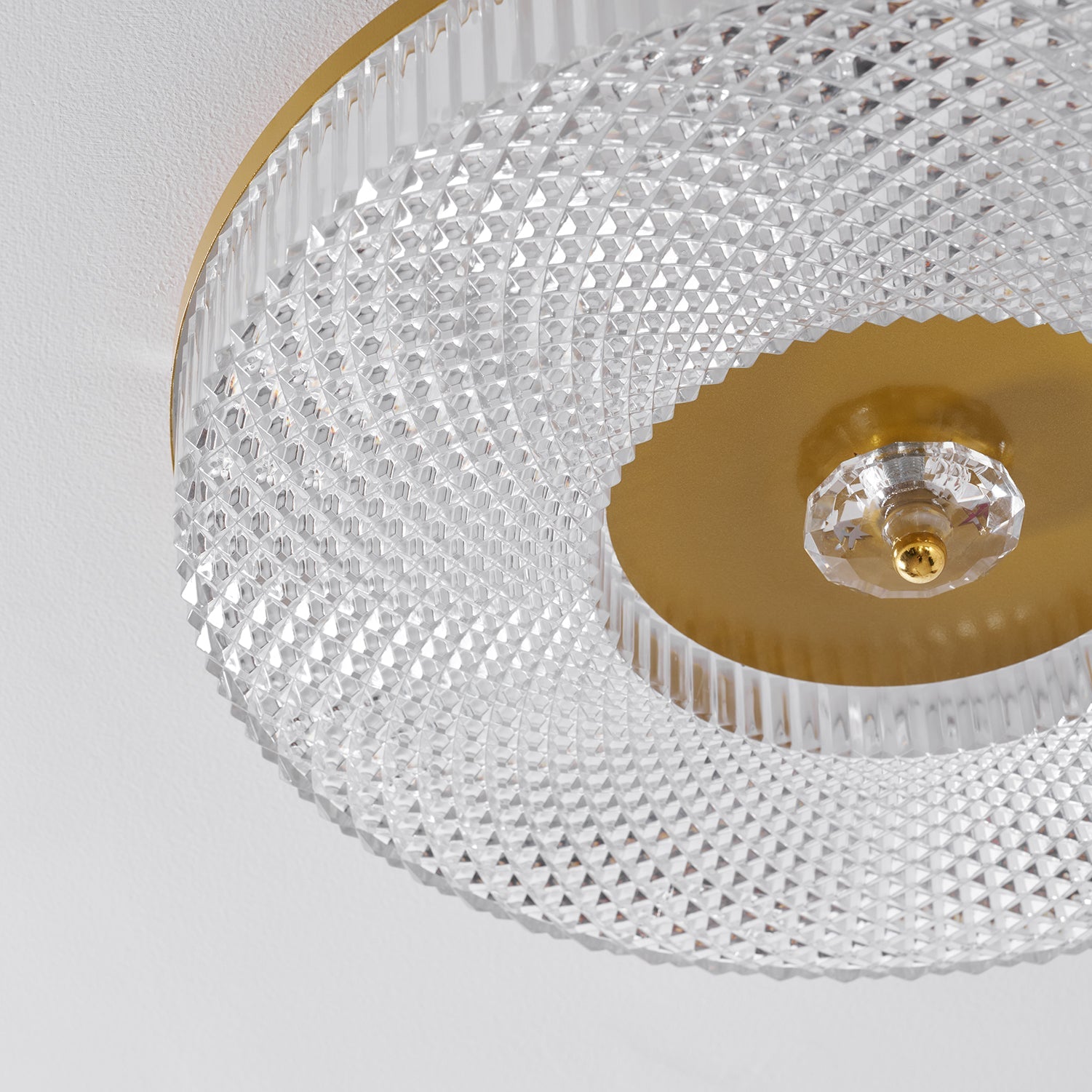 LED Plafondlamp Rond IJzer Acryl Dimbaar 3000K 4000K 6000K Zwart Wit Goud | Sansoti