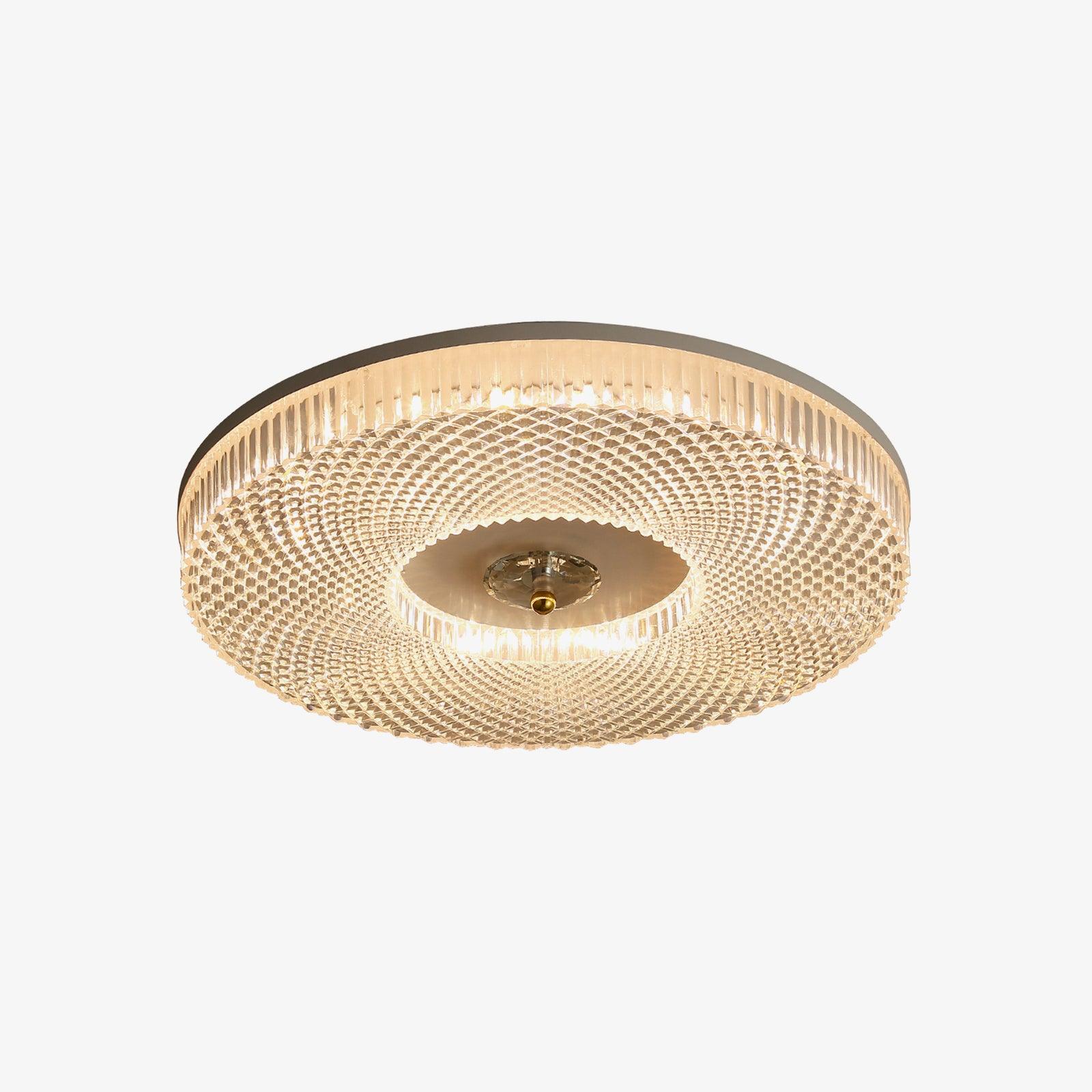 LED Plafondlamp Rond IJzer Acryl Dimbaar 3000K 4000K 6000K Zwart Wit Goud | Sansoti