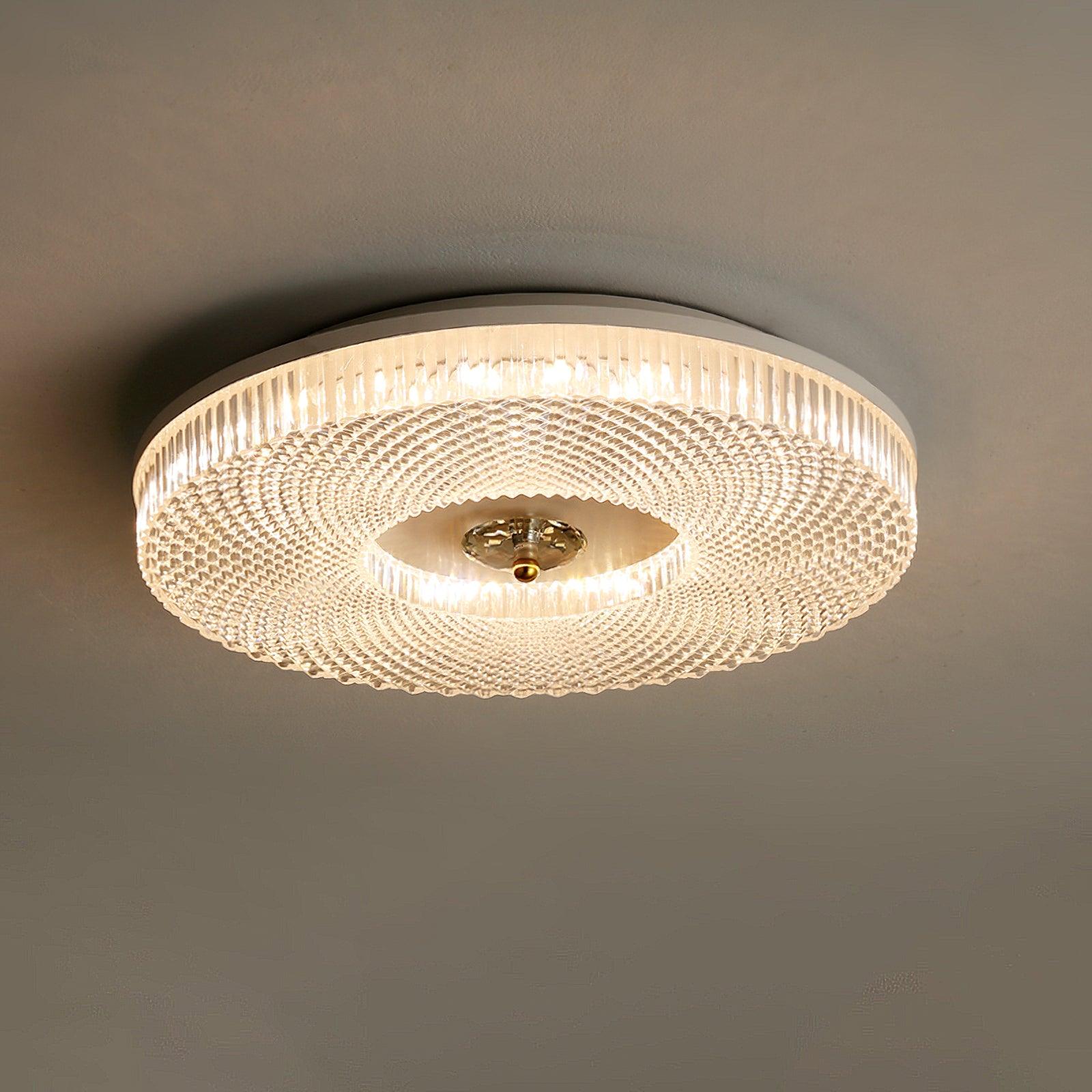 LED Plafondlamp Rond IJzer Acryl Dimbaar 3000K 4000K 6000K Zwart Wit Goud | Sansoti
