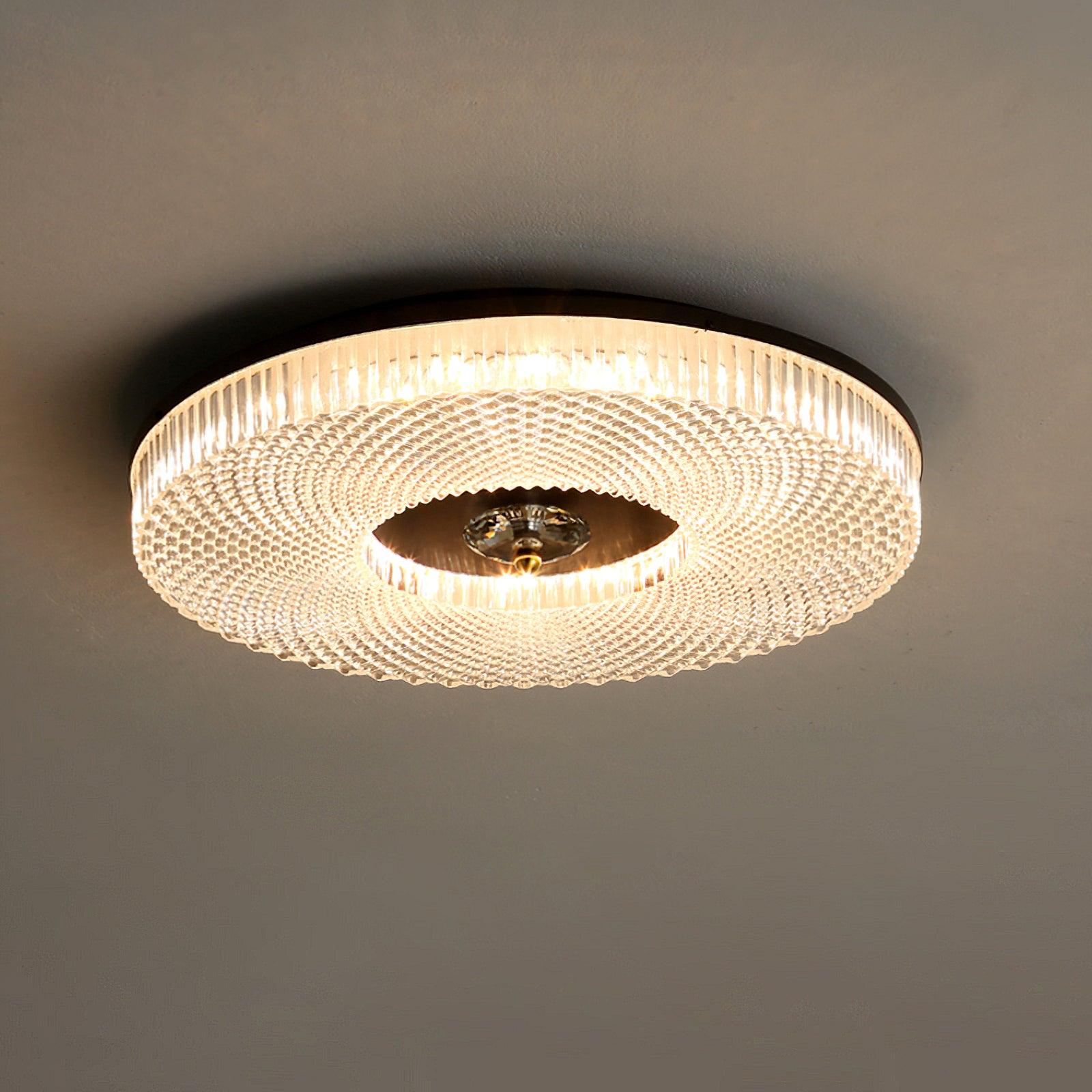 LED Plafondlamp Rond IJzer Acryl Dimbaar 3000K 4000K 6000K Zwart Wit Goud | Sansoti