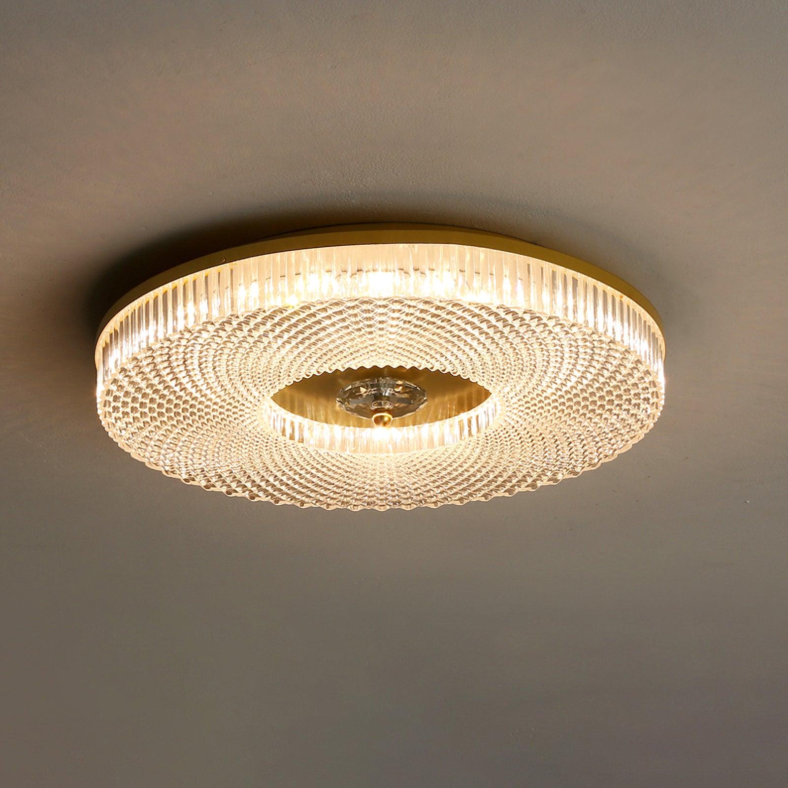 LED Plafondlamp Rond IJzer Acryl Dimbaar 3000K 4000K 6000K Zwart Wit Goud | Sansoti