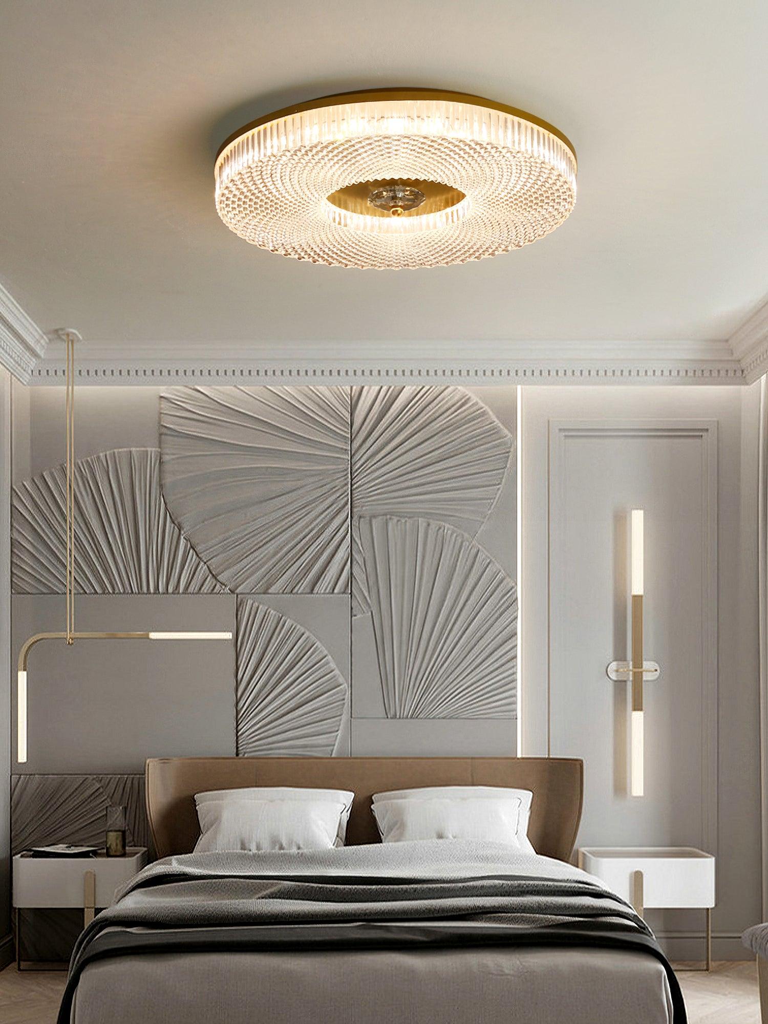 LED Plafondlamp Rond IJzer Acryl Dimbaar 3000K 4000K 6000K Zwart Wit Goud | Sansoti