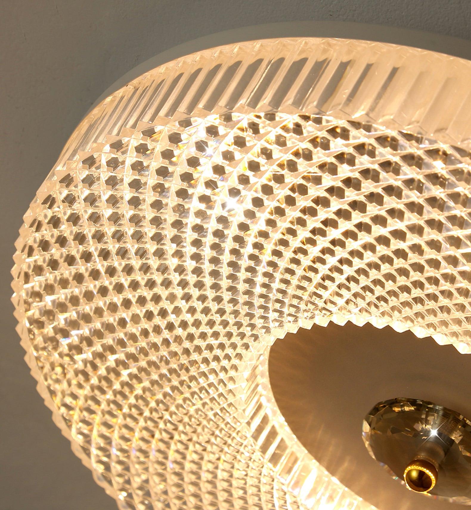 LED Plafondlamp Rond IJzer Acryl Dimbaar 3000K 4000K 6000K Zwart Wit Goud | Sansoti