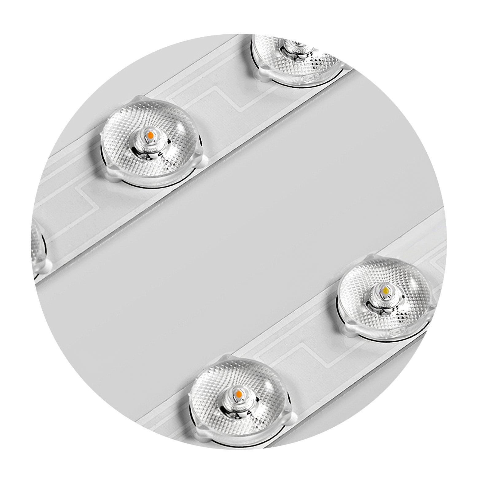 LED Plafondlamp Rond IJzer Acryl Dimbaar 3000K 4000K 6000K Zwart Wit Goud | Sansoti