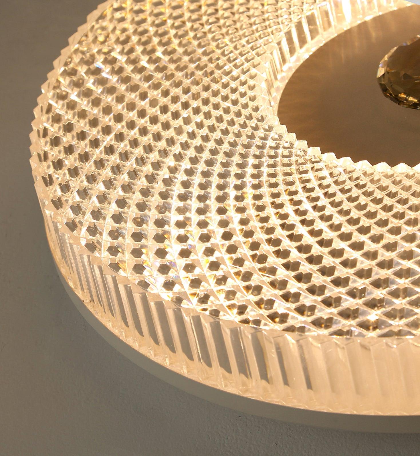 LED Plafondlamp Rond IJzer Acryl Dimbaar 3000K 4000K 6000K Zwart Wit Goud | Sansoti