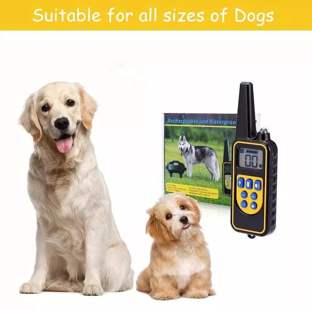 Rechargeable Dog Training Collar, Waterproof, 800m Range with Remote Control for Dog Training | Sansoti