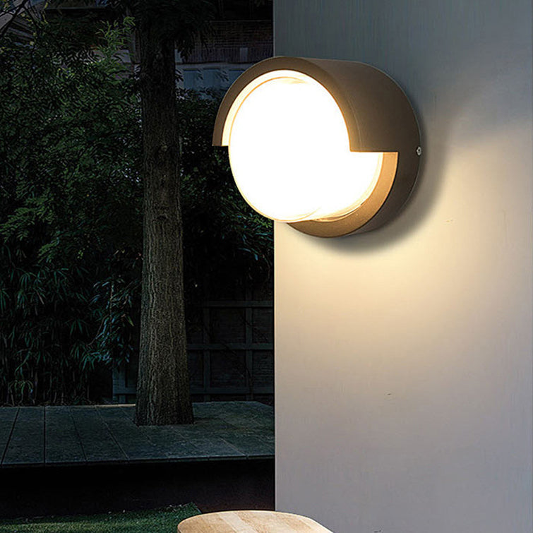 Wandlamp Voor Buiten LED Rond of Vierkant Zwart of Wit 3W-8W IP54 Gevel Terras Moderne Buitenverlichting | Sansoti