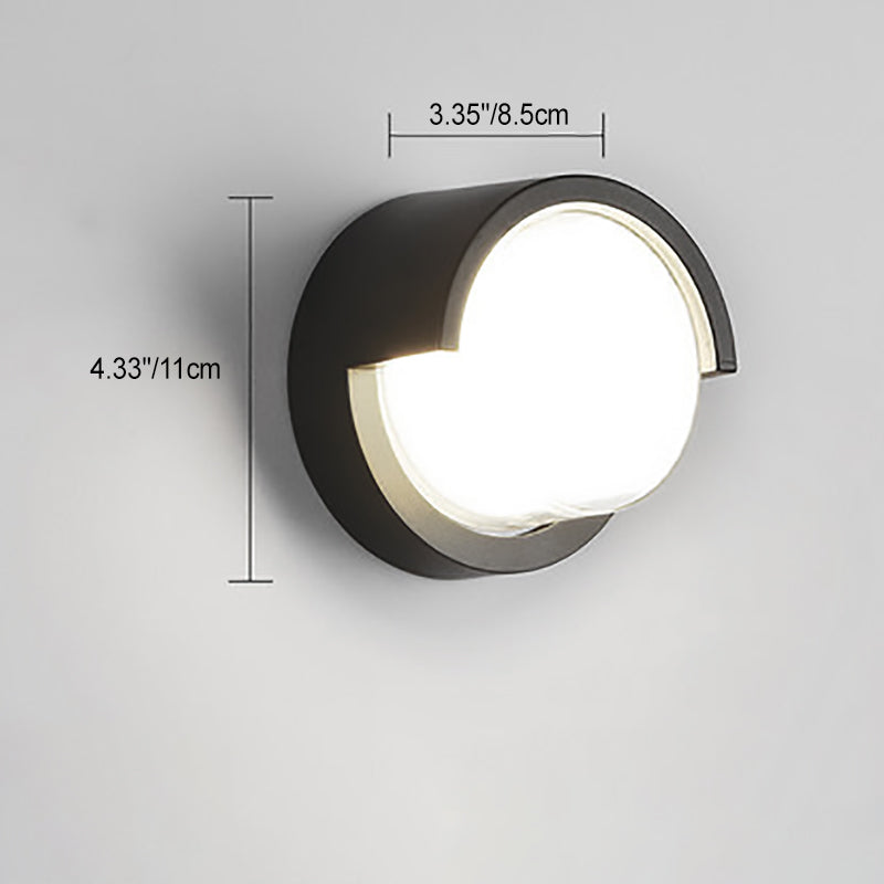 Wandlamp Voor Buiten LED Rond of Vierkant Zwart of Wit 3W-8W IP54 Gevel Terras Moderne Buitenverlichting | Sansoti