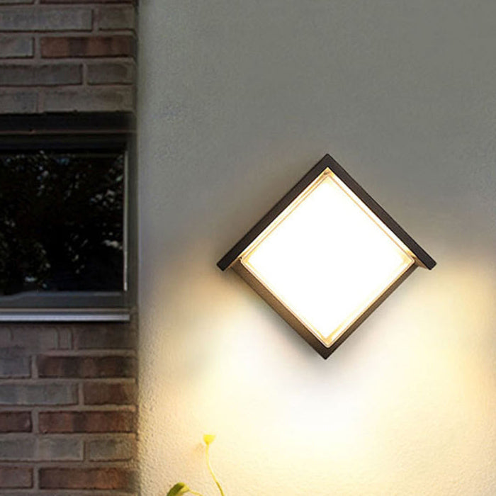 Wandlamp Voor Buiten LED Rond of Vierkant Zwart of Wit 3W-8W IP54 Gevel Terras Moderne Buitenverlichting | Sansoti