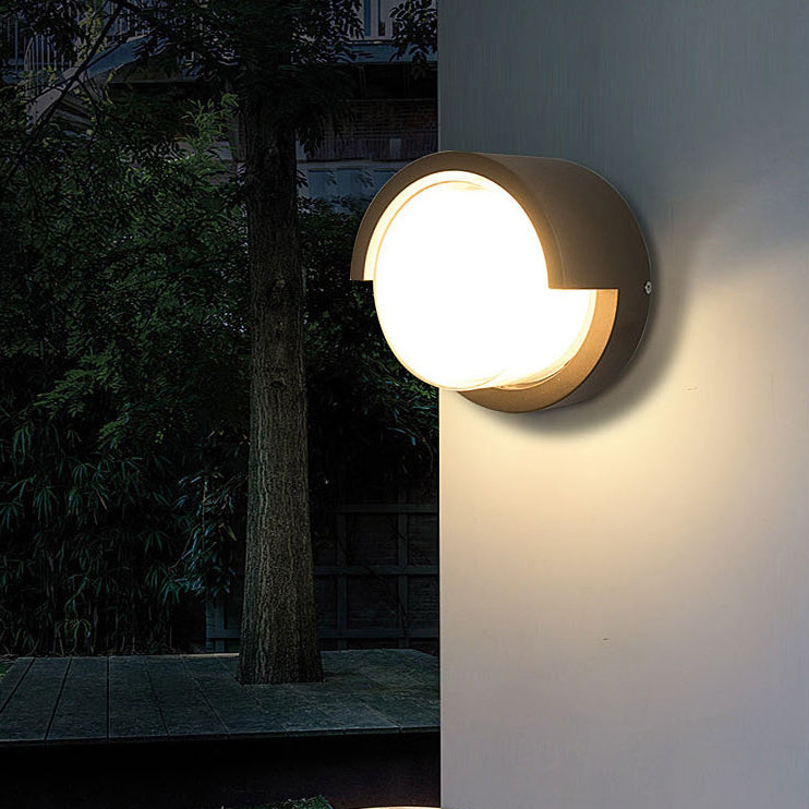 Wandlamp Voor Buiten LED Rond of Vierkant Zwart of Wit 3W-8W IP54 Gevel Terras Moderne Buitenverlichting | Sansoti