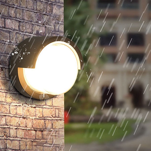 Wandlamp Voor Buiten LED Rond of Vierkant Zwart of Wit 3W-8W IP54 Gevel Terras Moderne Buitenverlichting | Sansoti