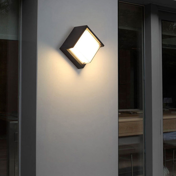 Wandlamp Voor Buiten LED Rond of Vierkant Zwart of Wit 3W-8W IP54 Gevel Terras Moderne Buitenverlichting | Sansoti