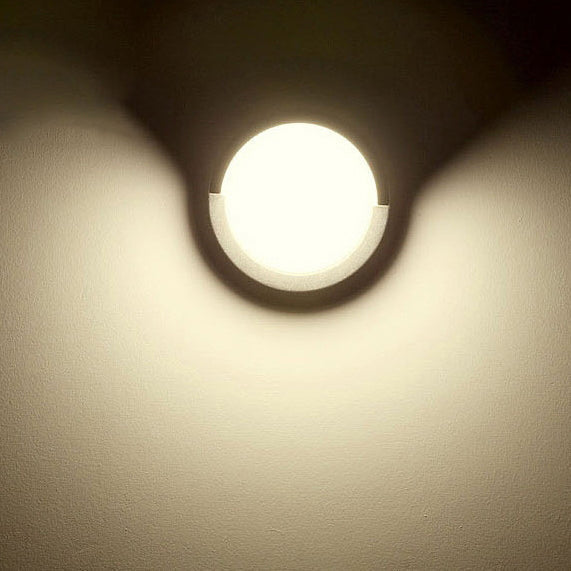 Wandlamp Voor Buiten LED Rond of Vierkant Zwart of Wit 3W-8W IP54 Gevel Terras Moderne Buitenverlichting | Sansoti