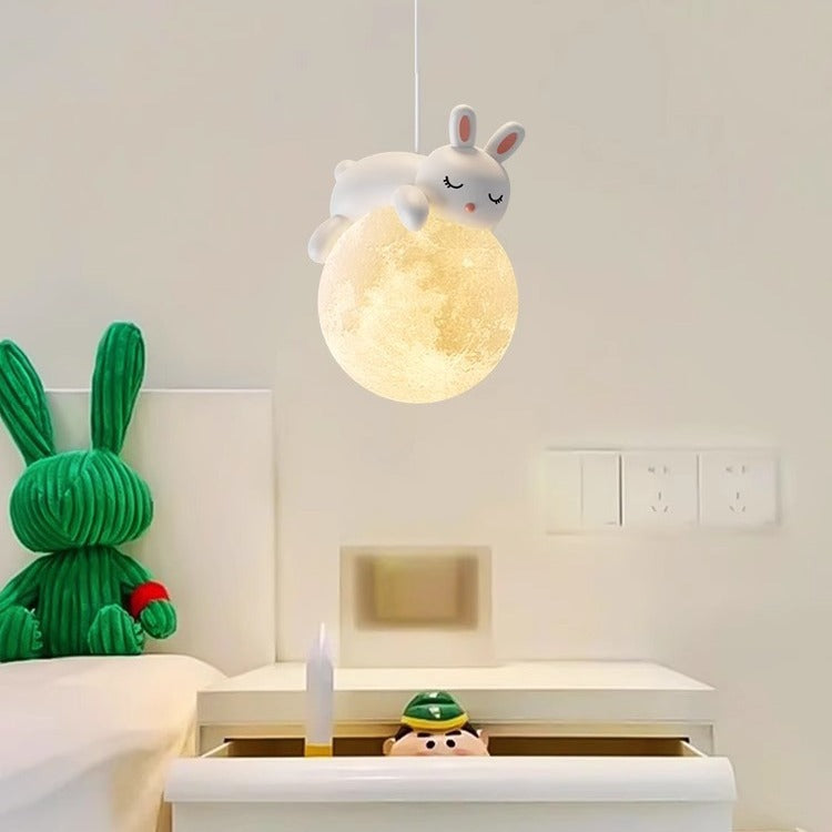 Scandinavisch Dierenlampje met Cartoon Design – Minimalistische Kinderkamer Hanglamp met E9 Fitting | Sansoti