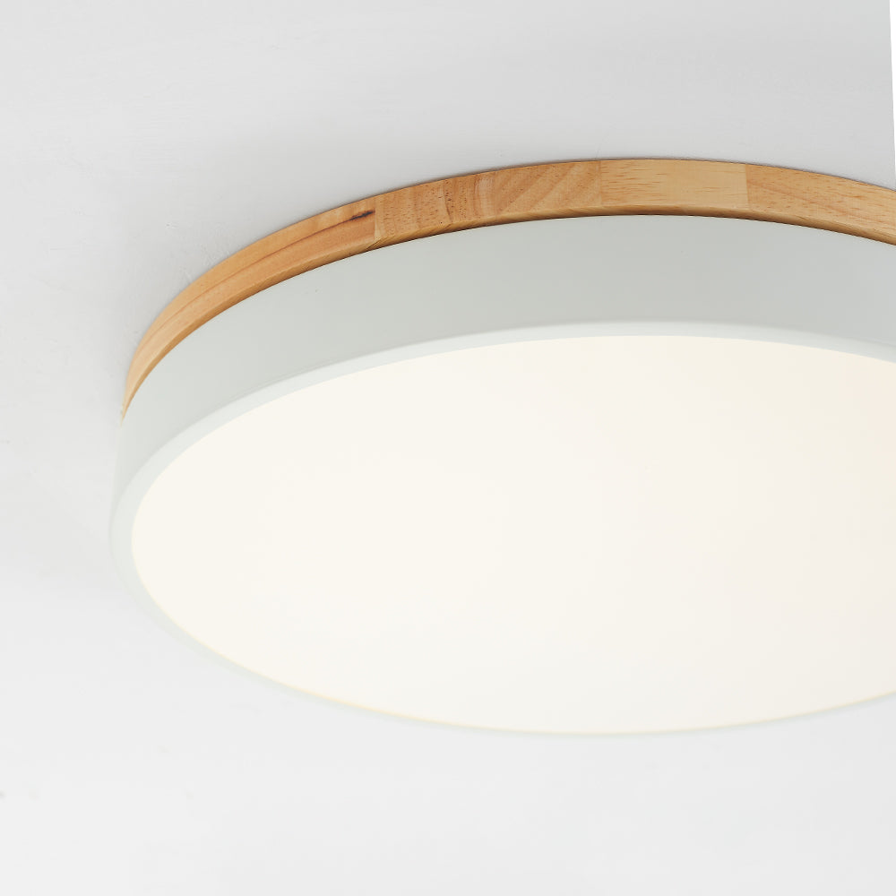 Ronde LED Plafondlamp Dimbaar met 3 Lichtinstellingen Modern Design voor Woonkamer Slaapkamer Keuken Hal | Sansoti
