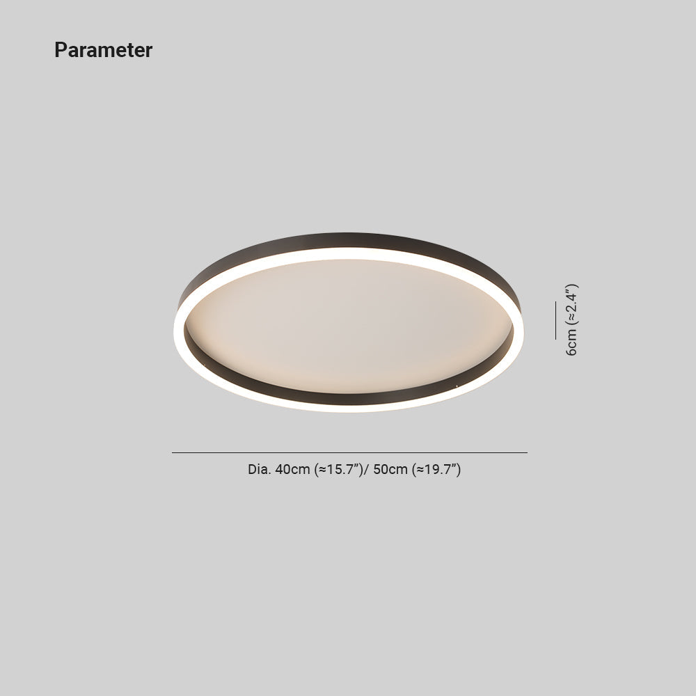 Moderne ringförmige LED-Deckenleuchte aus schwarzem Metall, Design, Wohnzimmer, Schlafzimmer, dimmbare Lichttemperatur | Sansoti