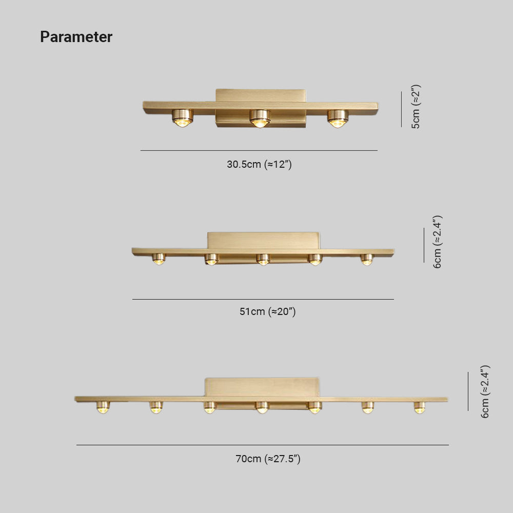 Wandlamp met Golvend Lichtpatroon Metaal Acryl 3 5 7 Lichtpunten Warm Wit LED Slaapkamer Eetkamer Woonkamer | Sansoti