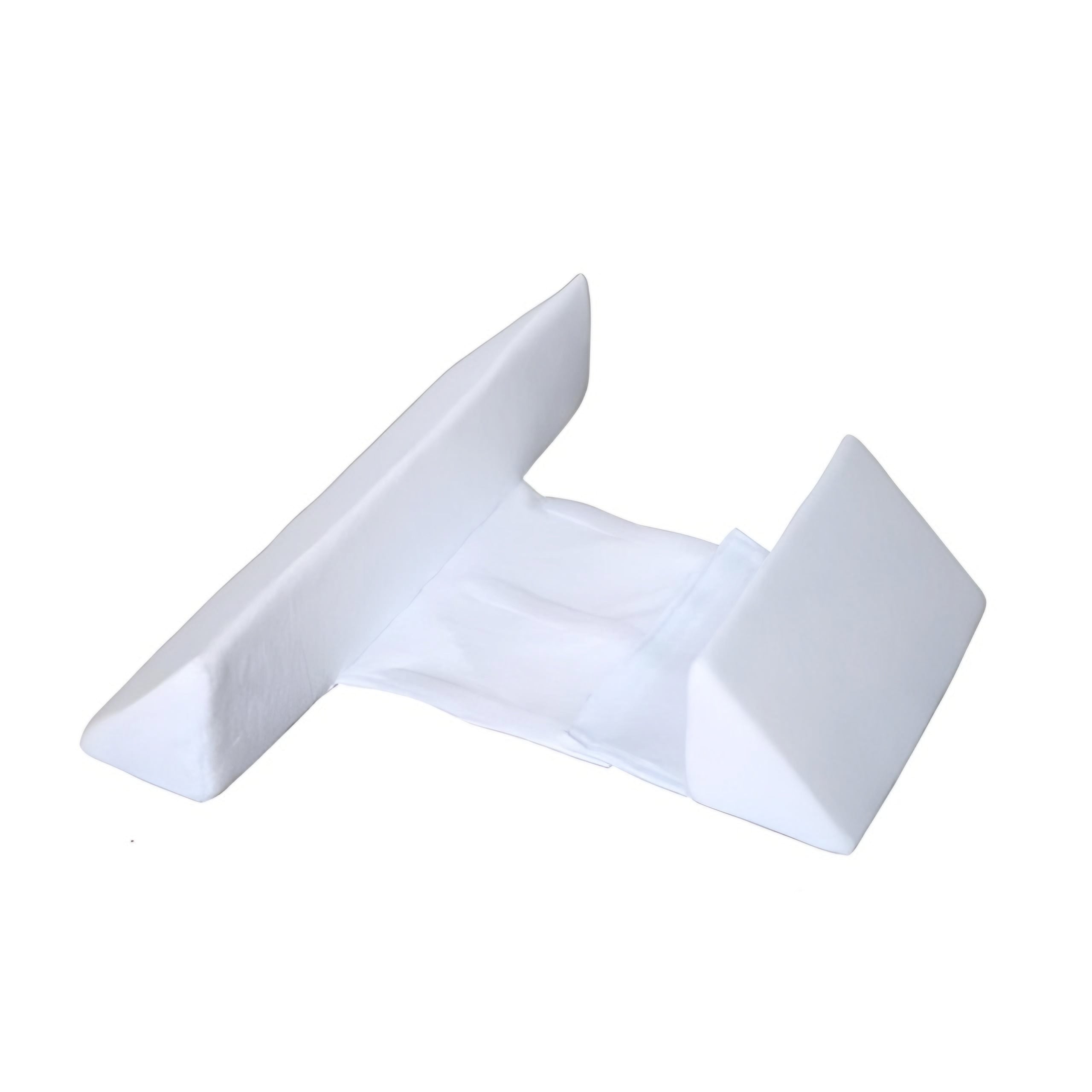 Coussin de positionnement anti-roulement pour bébé, sommeil sur le côté, velours blanc, réglable, amovible et lavable, confort et sommeil sécurisé | Sansoti