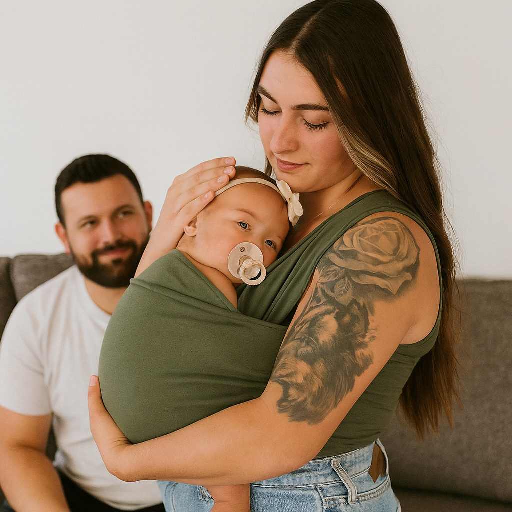Draagshirt Baby Elastisch Kangoeroe Ouders Pasgeboren Huidcontact Nieuw | Sansoti