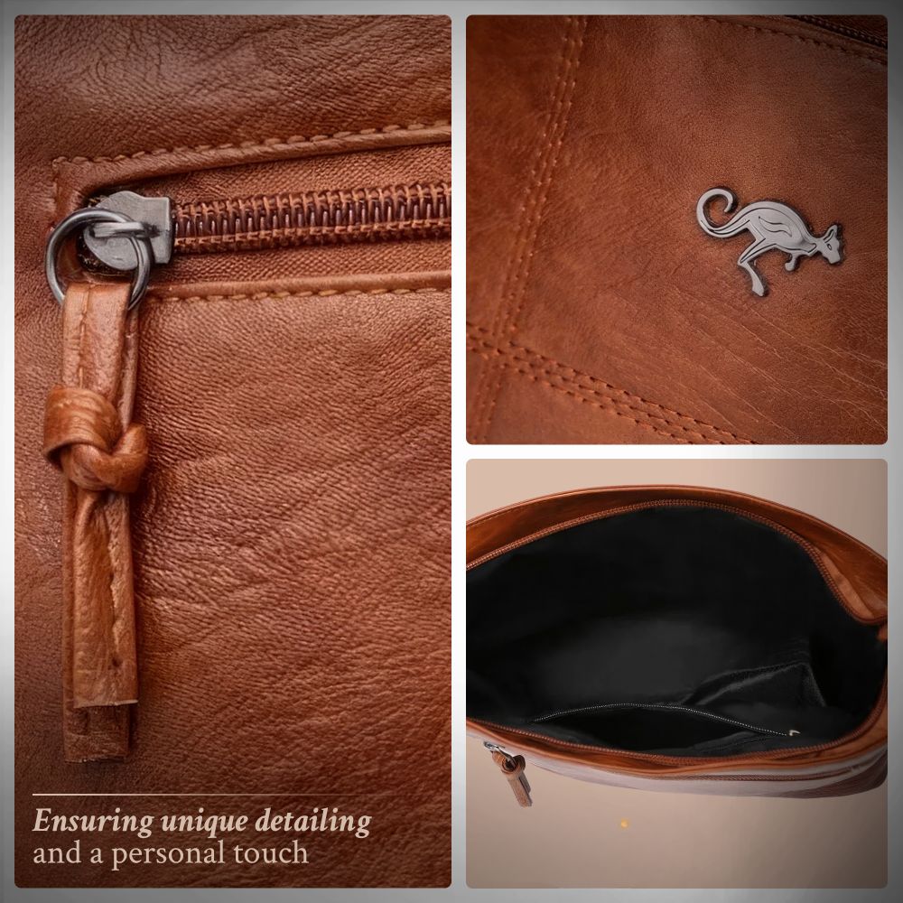Leren Handtas Full-Grain Leer Bruin Zwart Vintage Patina Schoudertas Dames Dagelijks Gebruik Crossbody | Sansoti