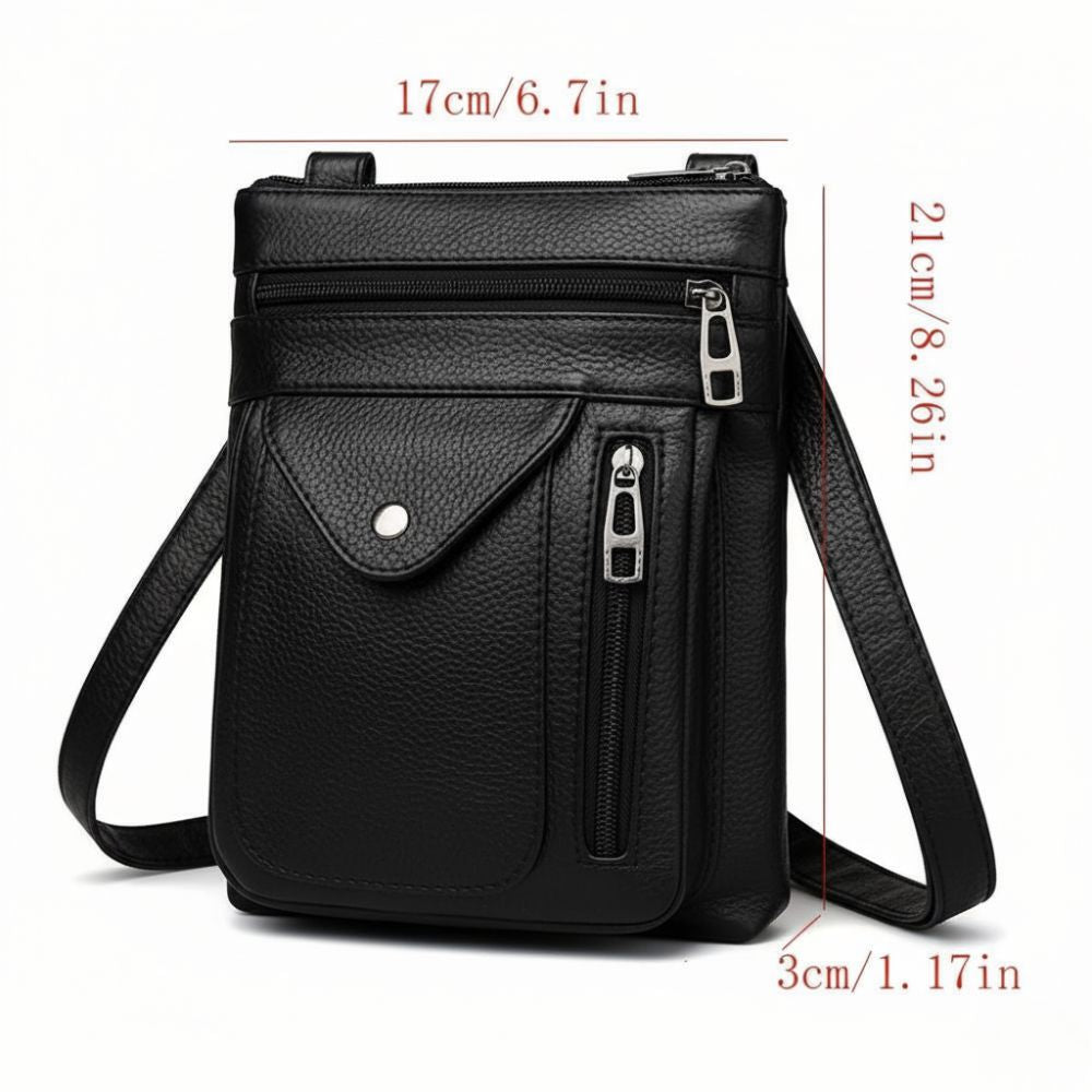 Vintage Schoudertas Retro Crossbody Kunstleer Dames Compacte Handtas Verstelbare Riem Casual Stijl Dagelijks | Sansoti