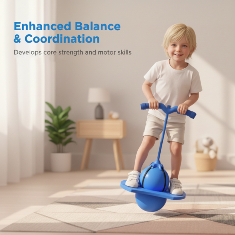 Springbal met Antislip Platform voor Kinderen Balancetraining Coördinatie Motorische Ontwikkeling Indoor | Sansoti