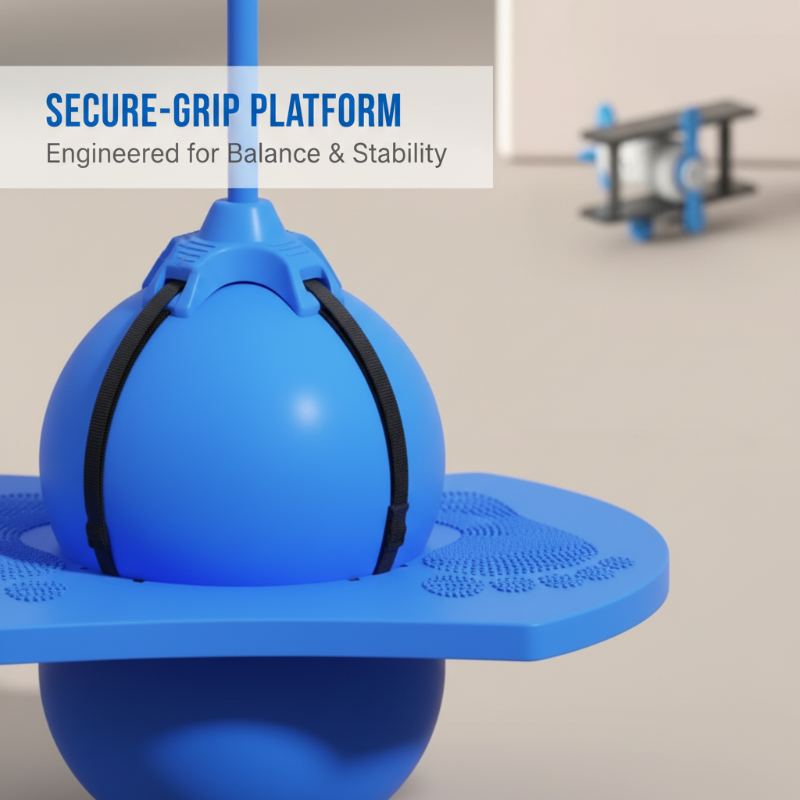 Springbal met Antislip Platform voor Kinderen Balancetraining Coördinatie Motorische Ontwikkeling Indoor | Sansoti