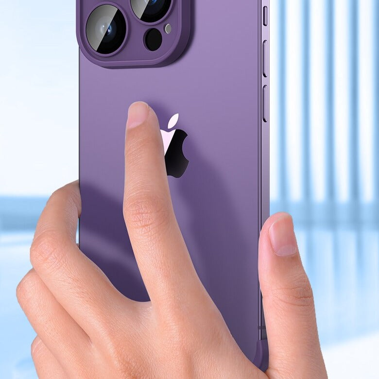 Minimalist iPhone Protective Frames Top Bottom Camera Metal Silicone 6 Colors Wireless Charging Stylish | Sansoti