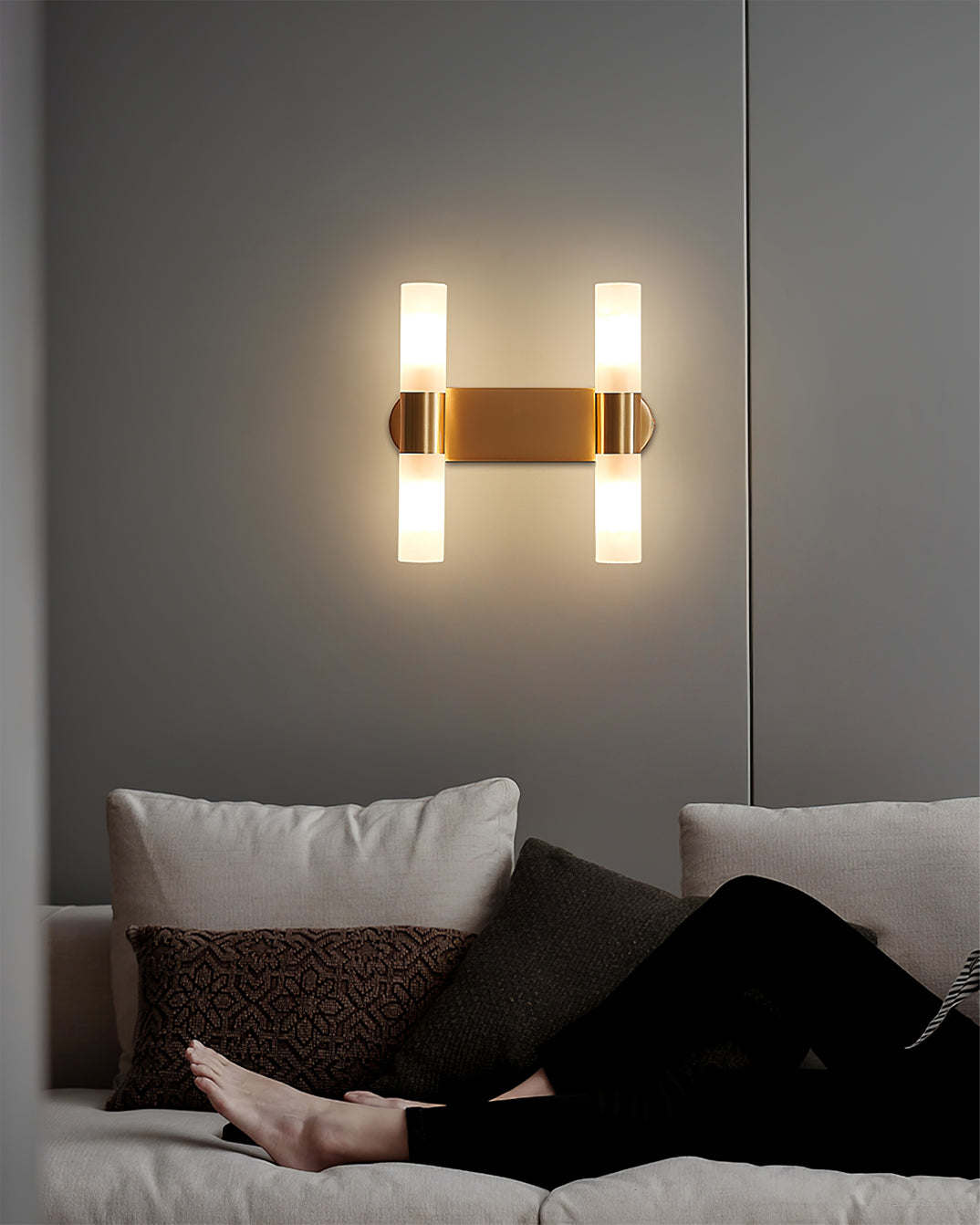 Wandlamp met G9-fitting en acryl kap – moderne binnenverlichting in design A, B of C | Sansoti