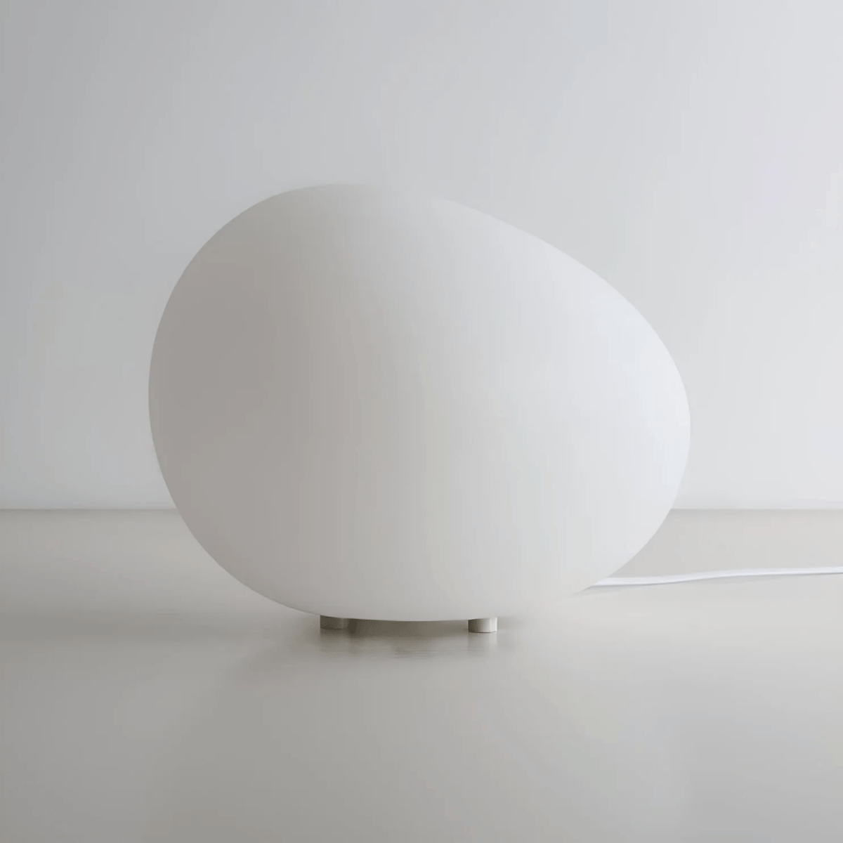 LED Pebble Night Light for Bedside Table – Warm Light Ambient Lamp Bedroom Scandinavian Design Ambient Lighting | Sansoti