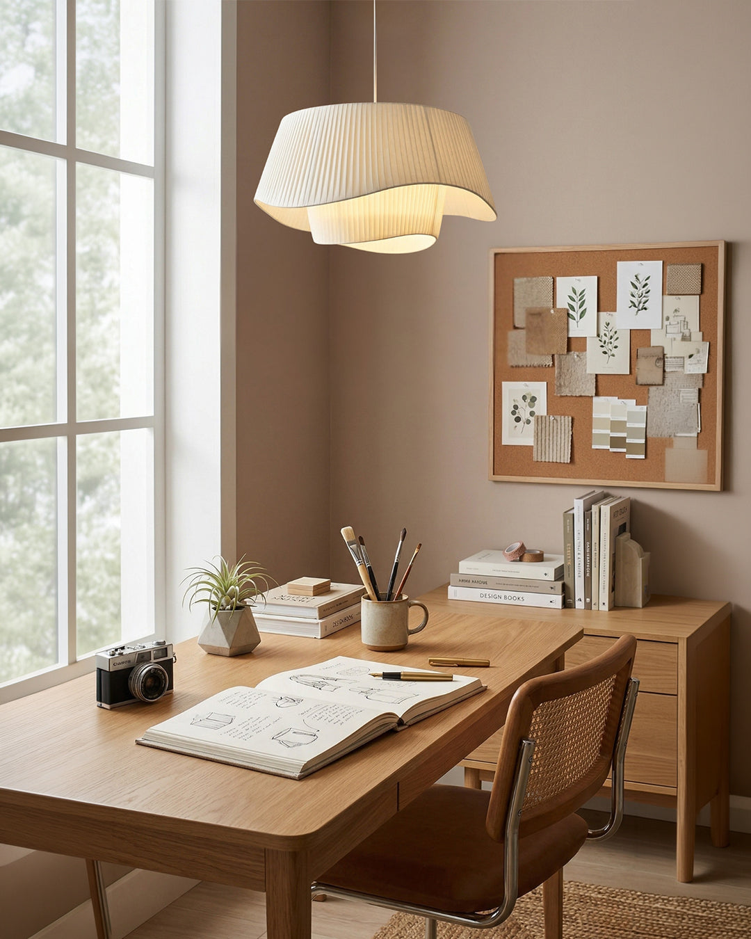 Moderne Tyvek Hanglamp Rond Design Warm Wit Dimbaar Woonkamer Eetkamer Slaapkamer Decoratieve Plafondverlichting | Sansoti