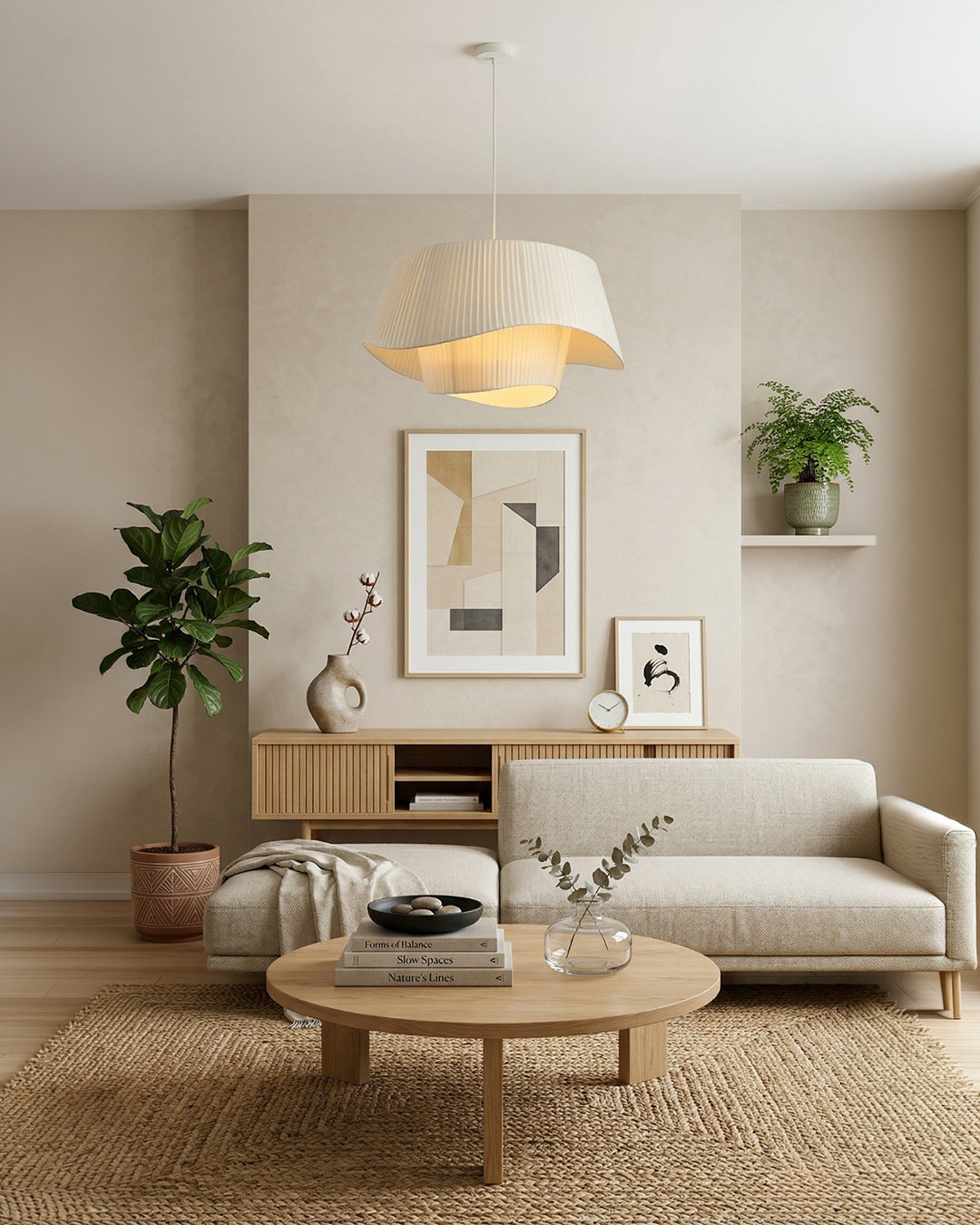 Moderne Tyvek Hanglamp Rond Design Warm Wit Dimbaar Woonkamer Eetkamer Slaapkamer Decoratieve Plafondverlichting | Sansoti