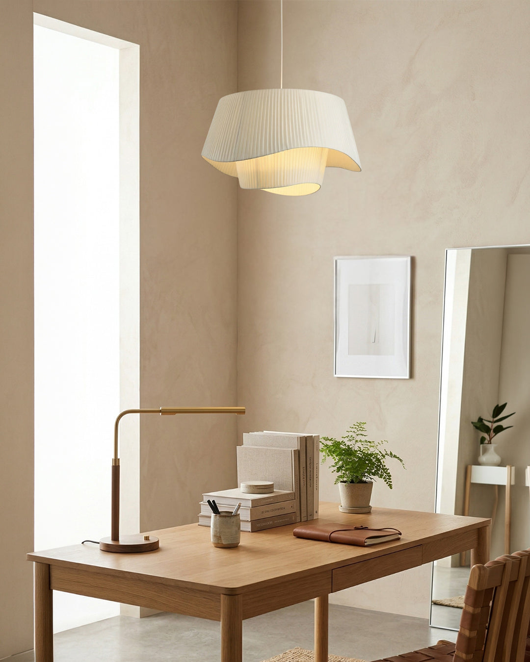 Moderne Tyvek Hanglamp Rond Design Warm Wit Dimbaar Woonkamer Eetkamer Slaapkamer Decoratieve Plafondverlichting | Sansoti