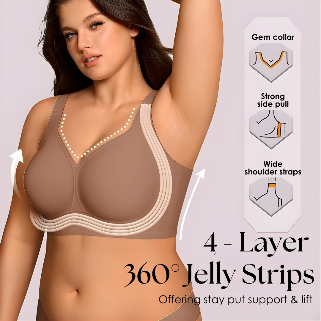 Draadloze Beha met 4-Laags Gelstrip | Naadloos Comfort | Sansoti