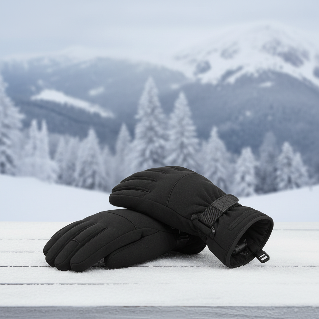 Beheizte Handschuhe mit Touchscreen-Funktion, wasserdichte Fleece-Winterhandschuhe zum Skifahren und Wandern im Freien | Sansoti