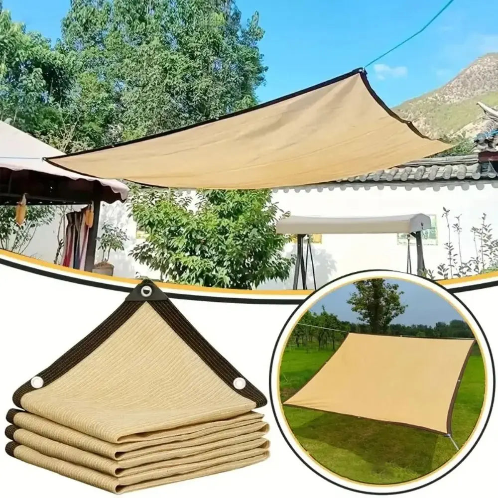 Schaduwdoek Tuin 90% UV-Bescherming HDPE Luchtdoorlatend Schaduwnet Terras Balkon Kas Robuust Zonnescherm Luifel Buiten | Sansoti