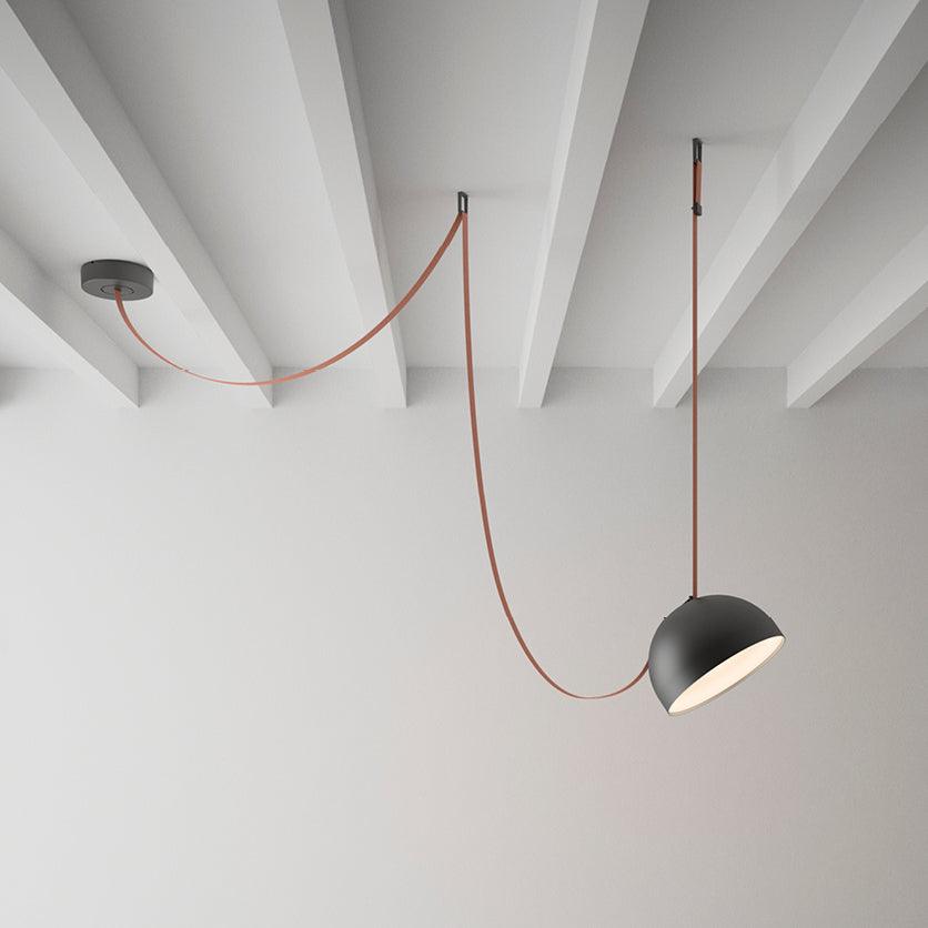 Pendant Light with Adjustable Canvas Straps and 360° Light Distribution for an Atmospheric Living Room and Dining Room | Sansoti