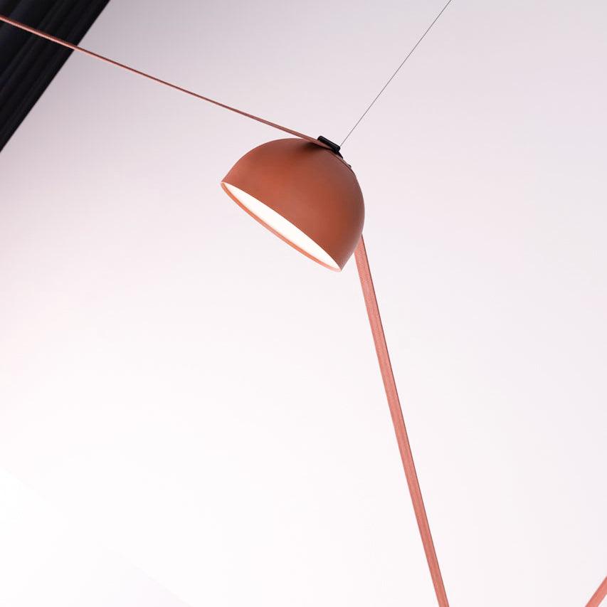 Pendant Light with Adjustable Canvas Straps and 360° Light Distribution for an Atmospheric Living Room and Dining Room | Sansoti