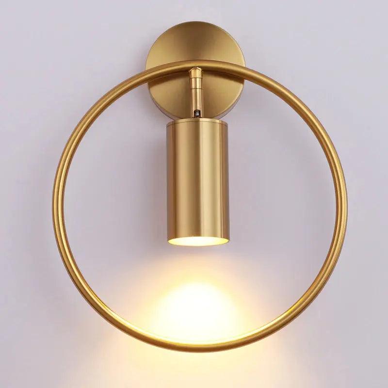 Moderne Wandlamp met Verstelbare Lampenkap – Zwart & Goud | Sansoti